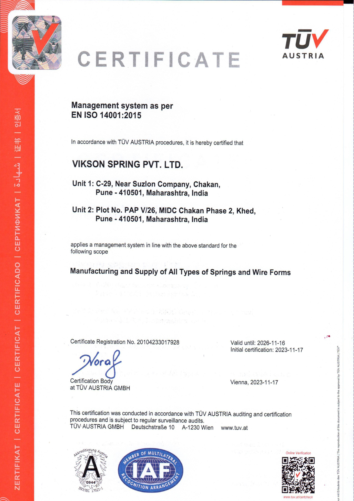 Certificate